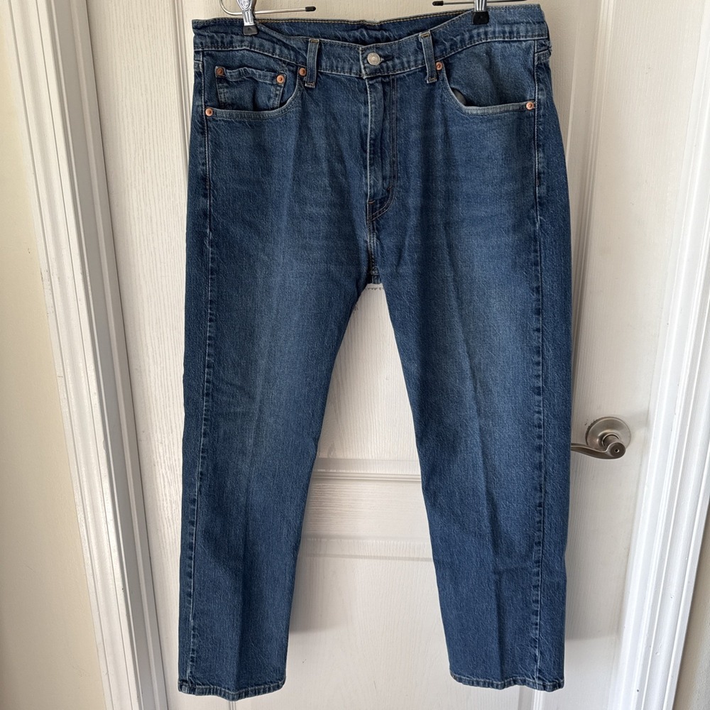 Levi's 505‎ Regular Fit Jeans Men's 36x30 Light Wash Relaxed Leg Denim